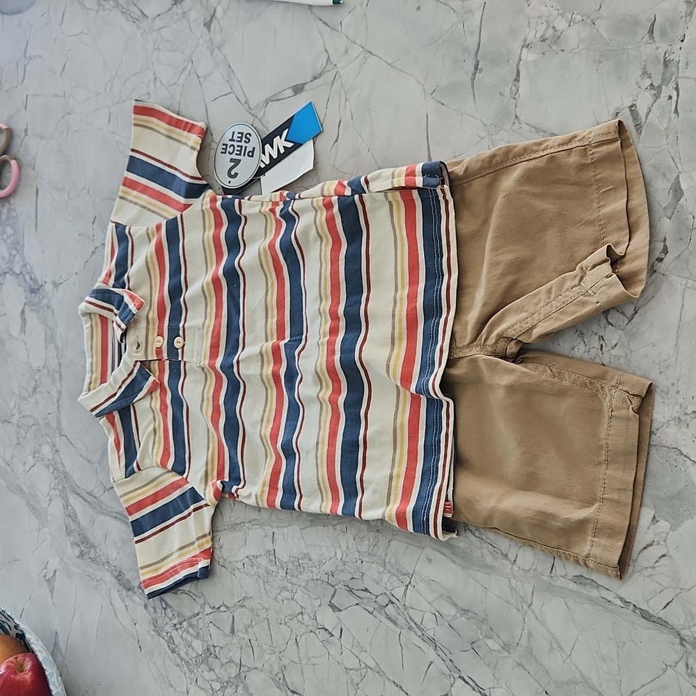 Tony Hawk Boy's Polo and Shorts Set 3T